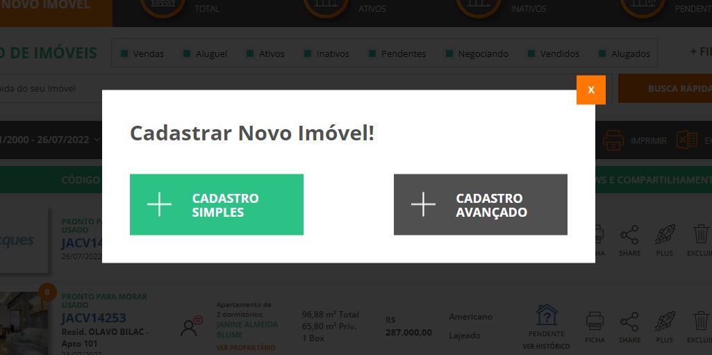 002 | Como Inserir um Imóvel no Painel Imobiliário